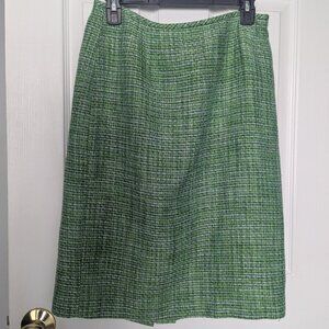 Le Suit green tweed pencil skirt - 8